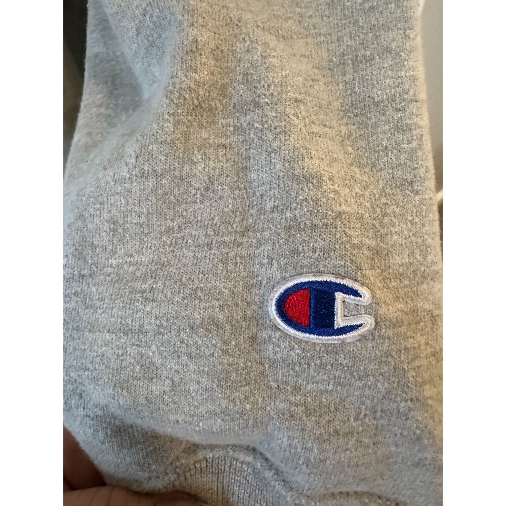 Champion Reverse Weave Logo Script Grey Hoodie - image 6